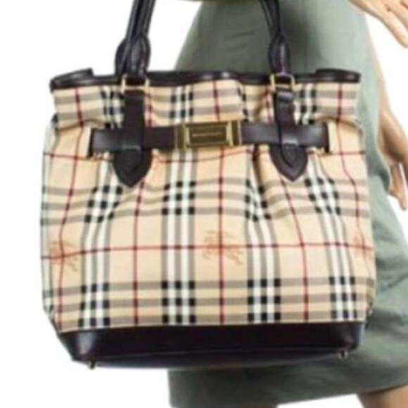 💎✨EXQUISITE✨💎 Authentic BURBERRY Golderton Hymarket Tote Bag - Picture 3 of 8